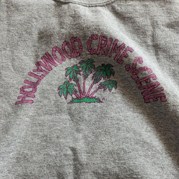 5X Hollywood Crime Scene Podcast Sweatshirt Gildan - Picture 4 of 5
